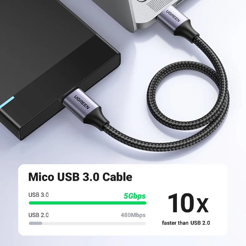 Кабель данных USB 3.0 Micro-B для быстрой зарядки