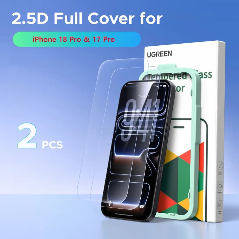Закаленное стекло для экрана iPhone, набор 2 шт.