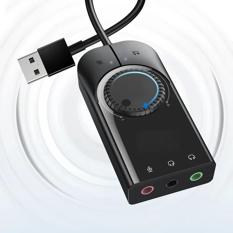 Внешняя звуковая карта USB аудиоинтерфейс