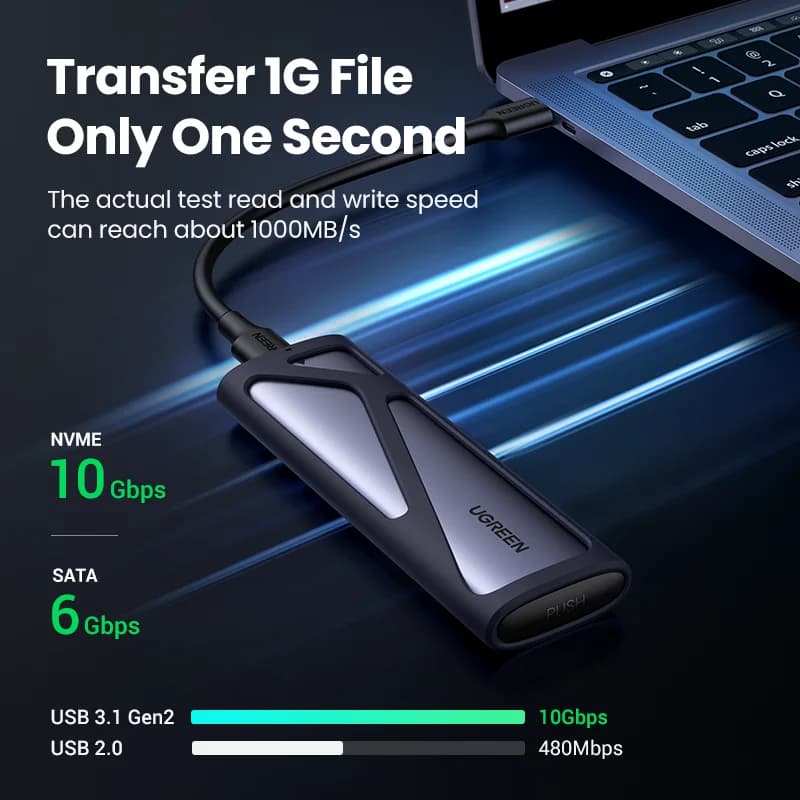 Корпус для M.2 NVMe/SATA SSD с поддержкой двух протоколов