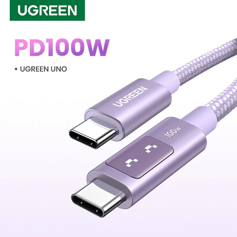 Кабель USB-C на USB-C, 100 Вт PD, разноцветный
