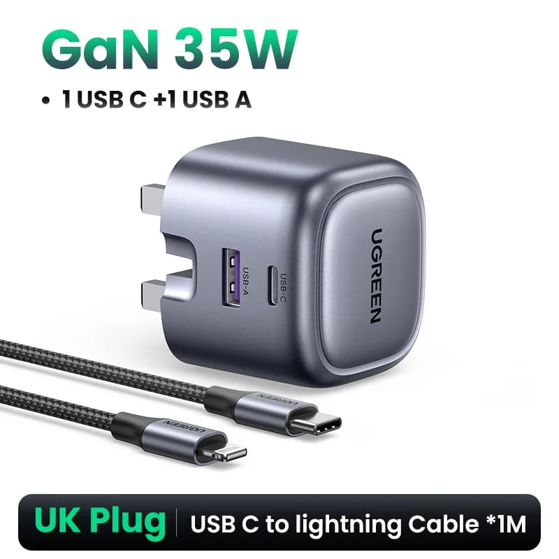 Быстрая зарядка GaN USB-C PD 35 Вт
