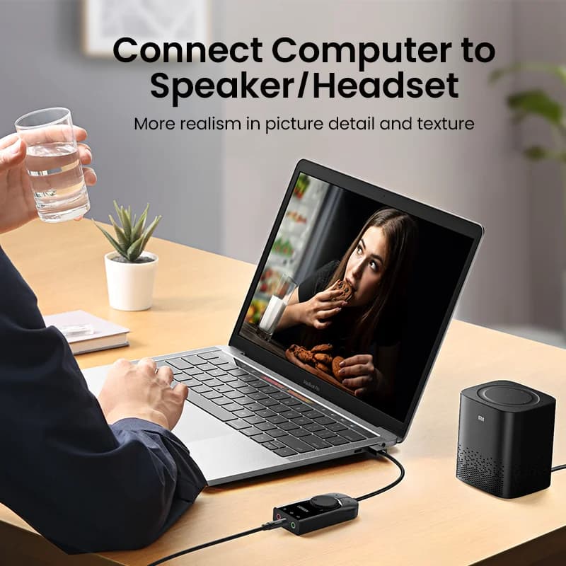 Внешняя звуковая карта USB аудиоинтерфейс