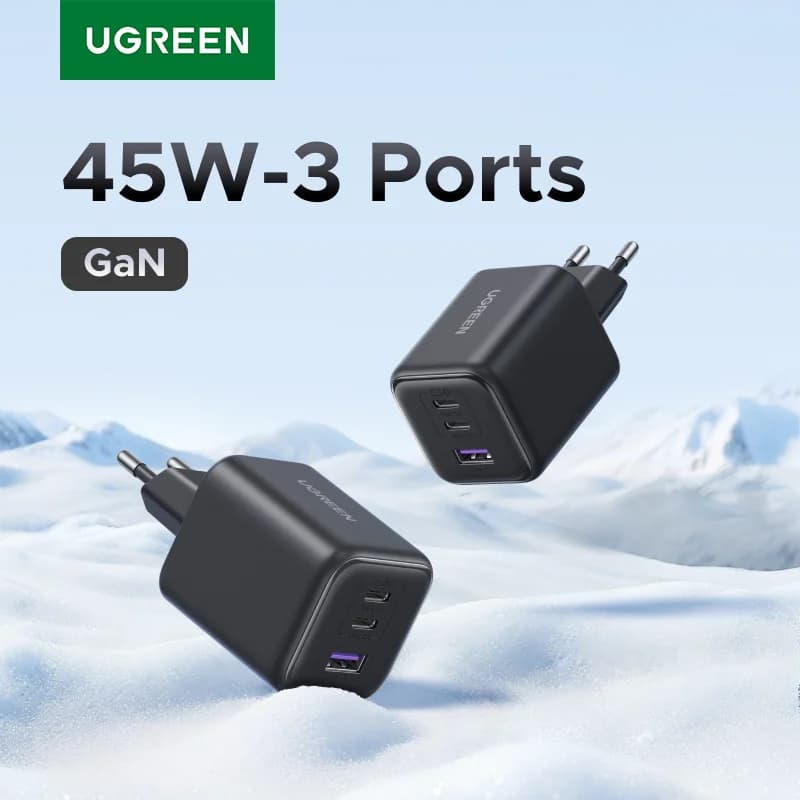Сетевой зарядник GaN USB-C PD 45W с PPS