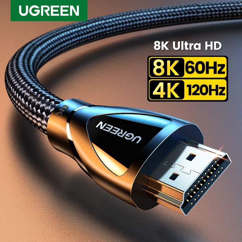 Кабель HDMI 2.1, поддержка 8K 60Hz и 4K 120Hz