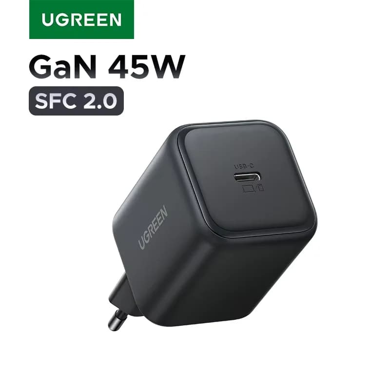 Сетевое зарядное устройство GaN USB-C 45 Вт, вилка EU