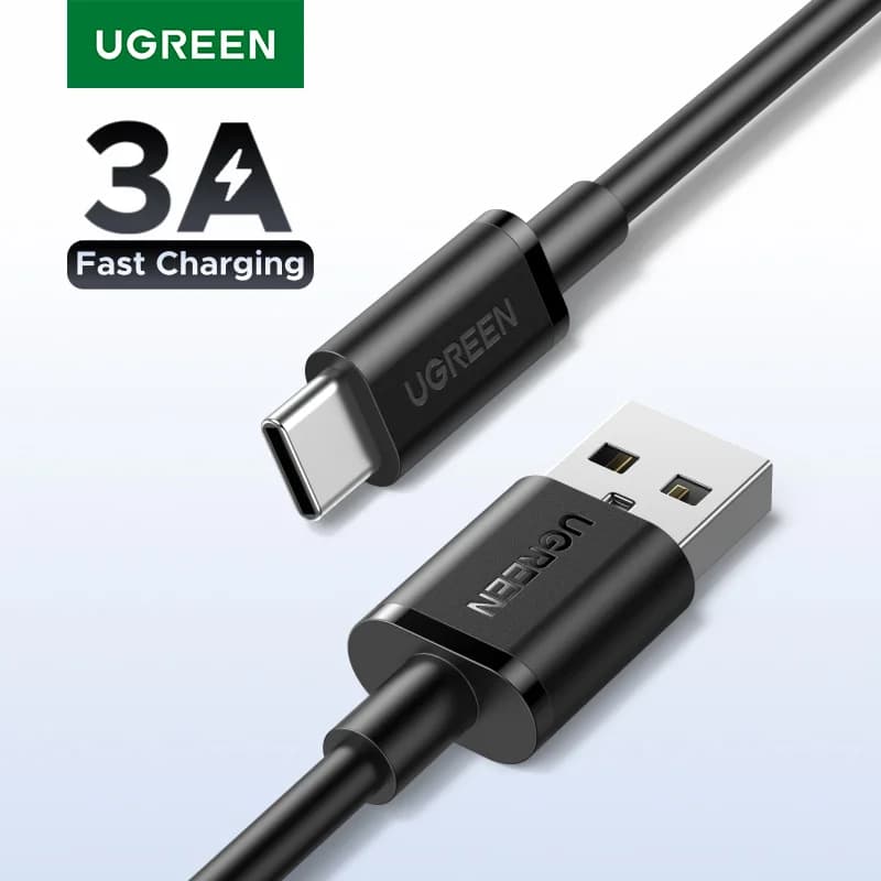 Кабель USB-A на USB-C, 3A, 0.25-3м