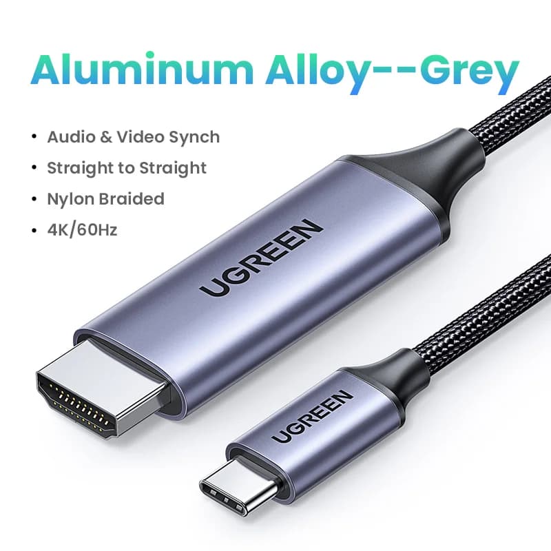 Кабель USB-C на HDMI, адаптер видео с разрешением 4K