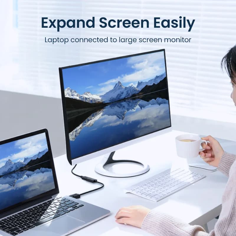 Адаптер-конвертер DisplayPort в HDMI 4K