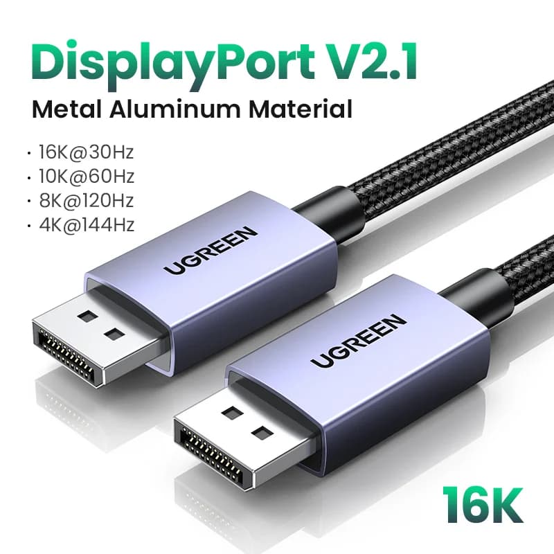 Кабель DisplayPort 2.1, высокоскоростное видео 16K/8K