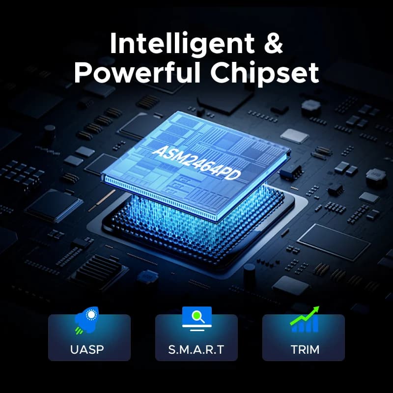 Корпус для SSD M.2 NVMe USB4, 40 Гбит/с, Thunderbolt